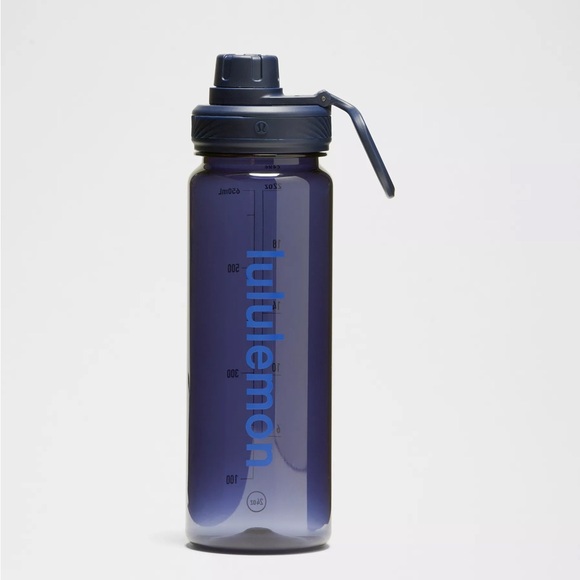 lululemon back to life clear water bottle 24 oz blue - Picture 1 of 9